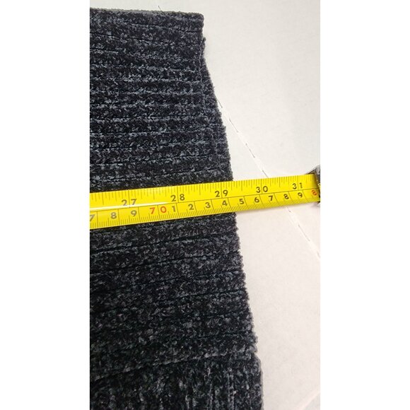 Lot of 3 Orvis Chenille Open Front Cardigan Sweater L/G Brown, Black, Blue - Picture 13 of 13